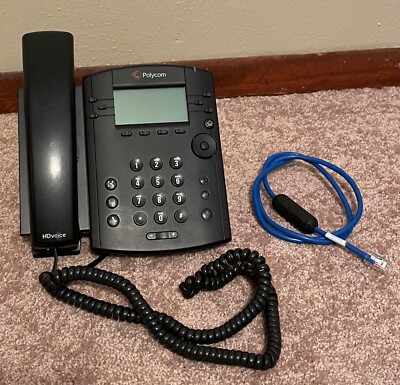 Polycom VVX310 2201-46161-001 VoIP  Phone with Ethernet, stand, Black