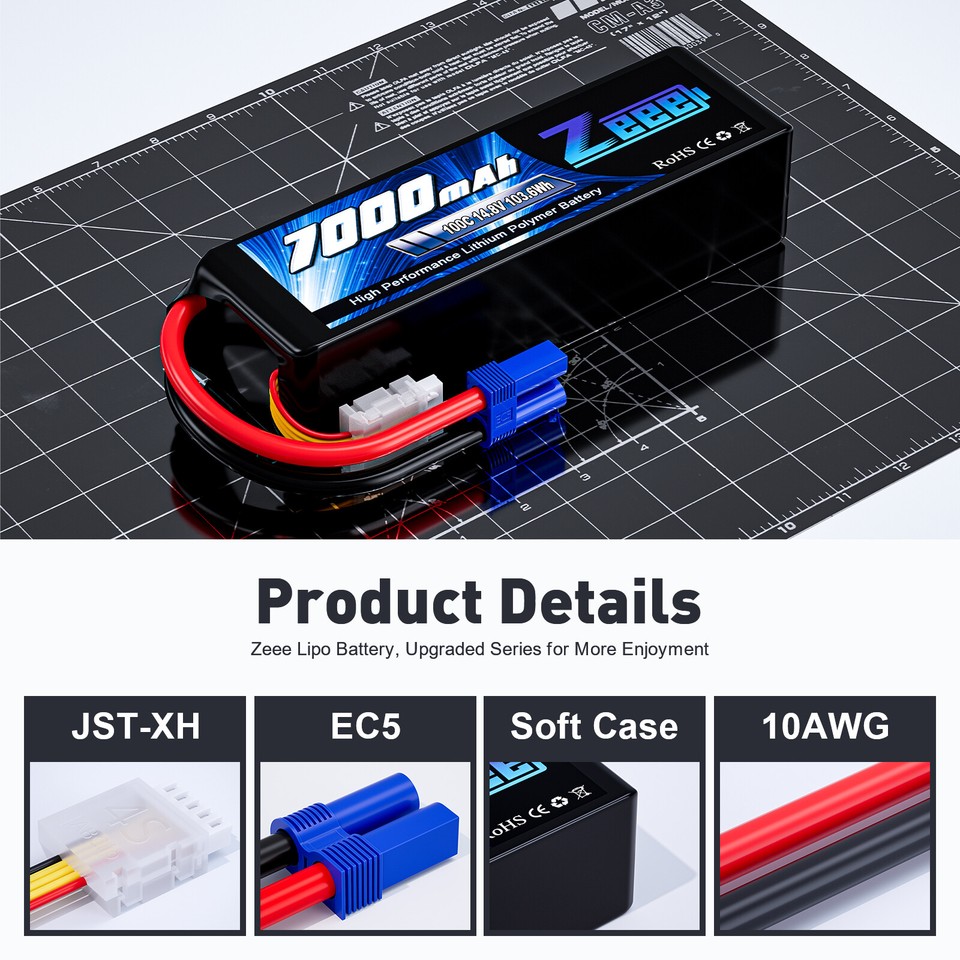 GOLDBAT 2x Lipo 1500mAh 4S 100C 14.8V Softcase Con XT60 Per Drone FPV, Aerei Ed Elicotteri RC - 2