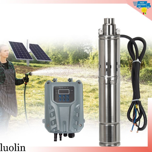 3" Solar Pump Submersible Pump Bore DC 24V 140W Deep Well Pump + MPPT Controller