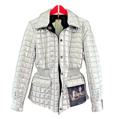 OFF-WHITE c/o VIRGIL ABLOH Quilted Silver REVERSIBLE Black Blazer Jacket Puffer