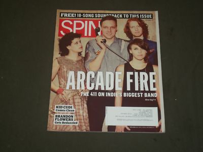 2010 OCTOBER SPIN MAGAZINE - ARCADE FIRE COVER - GREAT PHOTOS - B 2098