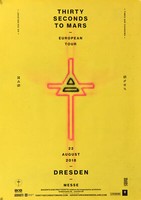Thirty Seconds To Mars - European Tour, Dresden 2018 | Konzertplakat | Poster