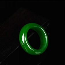 Green Natural Jade Ring Jasper Stone Jewelry Fashion Jadeite Accessories