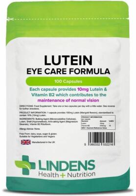 Lutein 10mg (Marigold Extract) 100 Capsules