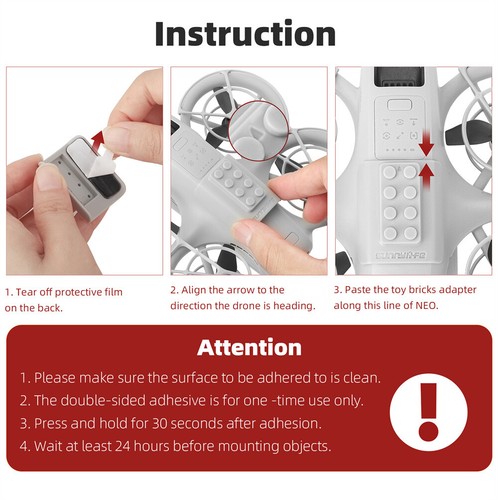 Building Blocks Adapter Building Bricks Toy Expansion Accessories for DJI NEO - Picture 15 of 15