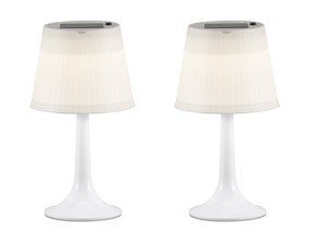 2 Tischlampen Solar High Power Led H 36cm Tischleuchte Garten Terrasse Lampen Ebay