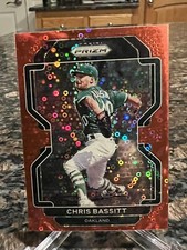 Chris Bassitt 2022 Panini Prizm #125 Tier II Red Donut Circle Prizm Parallel /99