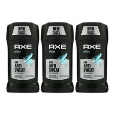 Axe Apollo 48 Hour Anti Sweat Antiperspirant Stick, 2.7oz Pack of 3 