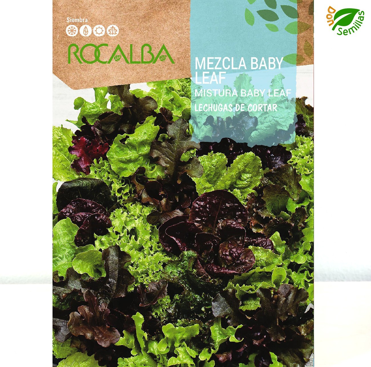 Mezcla Baby Leaf - Lechugas de Cortar ( 4 gr / 2.800 semillas ) seeds - lechuga