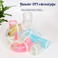 8X Hamster Cage Tunnel Squirrel Guinea Pig Hedgehog Small Animals Tube Toy AU