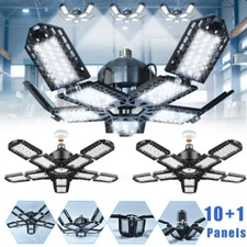 9000000LM LED Garage Light Super Bright Work Shop Ceiling Lights Deformable Bulb