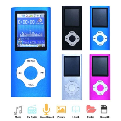 MP3 Music Player Digital LCD 1.8 inch TFT Screen FM Radio Support 64GB Micro SD