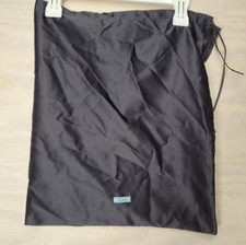 PRADA Dust Bag Drawstring Dark Navy Blue Satin With Blue Logo 13" x 15"