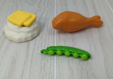 Fisher Price Fun With Food Chicken Dinner mashed potatoes butter pea pod 2132