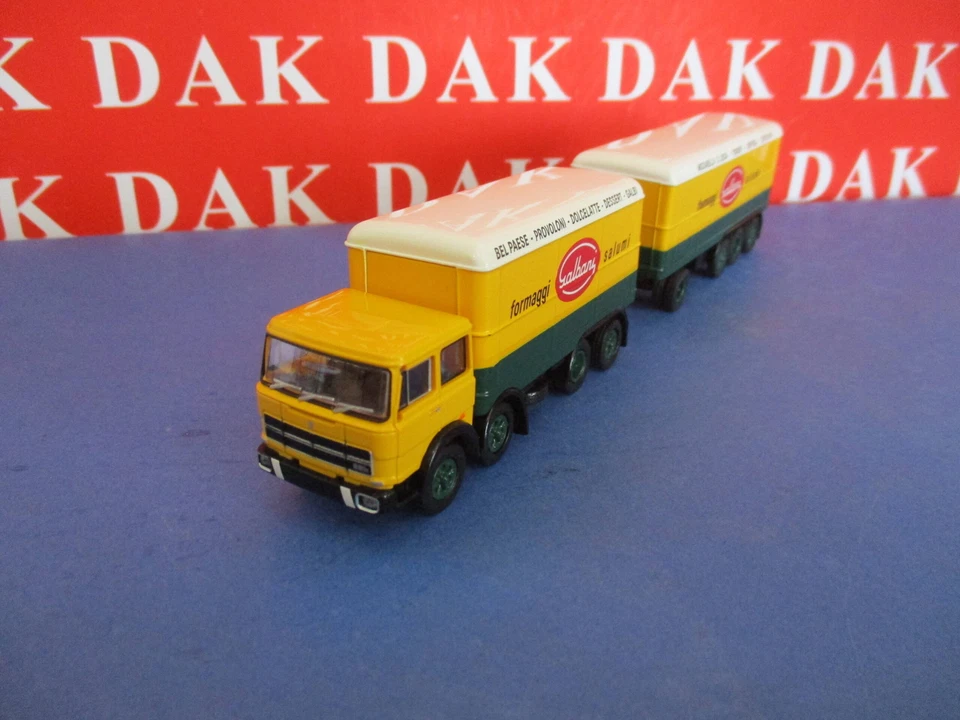 1/87 Modellino Camion Truck Fiat 691 Millepiedi Galbani 1970 by Brekina - Immagine 2 di 4
