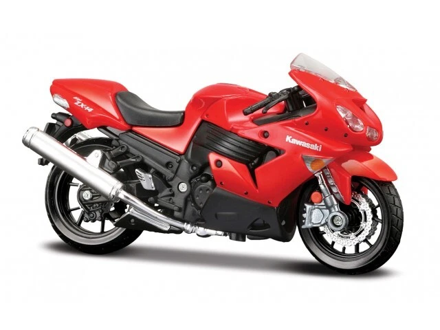 MAISTO - Moto Of Color Red - Kawasaki Ninja ZX-14R - 1/18 - MST18-KAW-ZX1