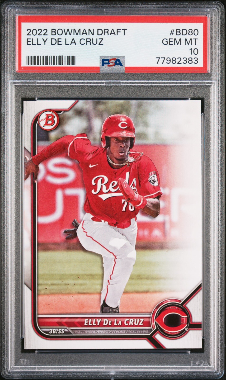 Elly De La Cruz 2022 Bowman Draft Rookie #80 - PSA 10 - GEM MINT