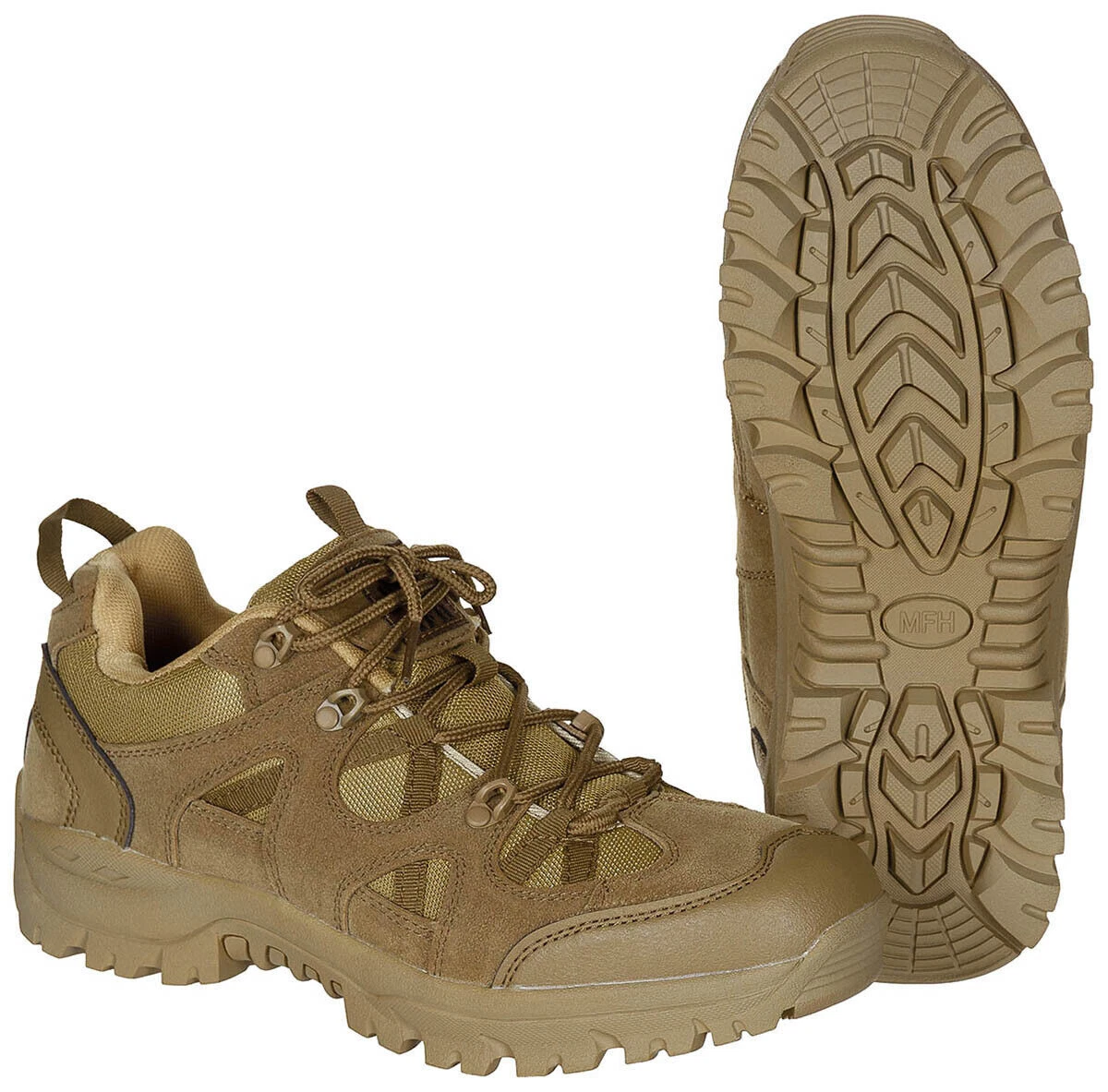 Coyote Tan Tactical Low Shoes Lightweight Comfortable Padded Shaft Edge MFH