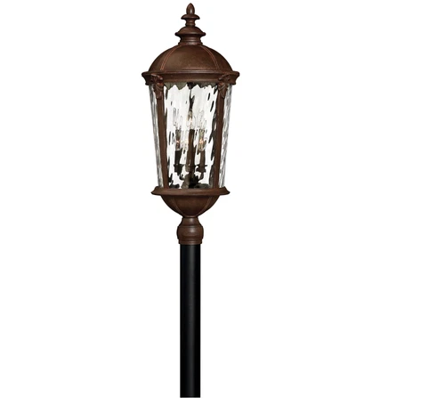 HINKLEY | 6 LIGHT STREET POST LAMP TOP ✪NEW✪ 1921RK RIVER ROCK WINDSOR RARE USA - Picture 5 of 13