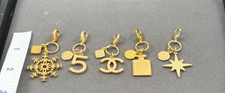 CHANEL BEAUTY COLLECTIBLE GOLD PLATED CHARMS WITH CLASP/HTF/BN/LIMITED