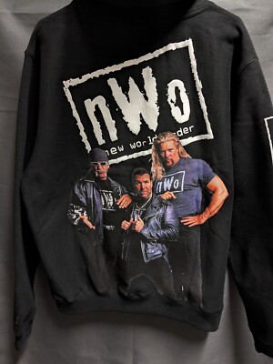 WWE x Shoe Palace NWO Black Pullover Hoodie Men's Size Large WCW