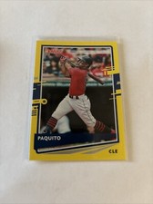 2020 Donruss Yellow Variation Parallel #148 Francisco Lindor - Cleveland Indians