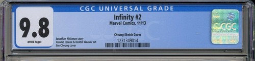 Infinity 2 CGC 9.8 Sketch Variant Cheung Avengers Thanos Black Order Thor X-Men - Picture 2 of 6
