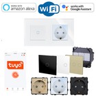 LUXUS-TIME Glas Wifi WLAN Touch Lichtschalter Rolladenschalter Steckdose SMART  