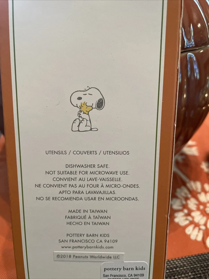 Snoopy Disney Escuela Cerámica Granero Cacahuete Acción de Gracias Pavo SET Vacaciones Niño/ Foto 3 de 4