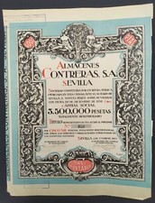 ACCION ORIGINAL ALMACENES CONTRERAS 1933 SEVILLA Aprox. 390x300mm