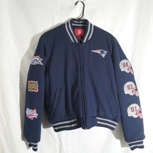 Vintage NEW ENGLAND PATRIOTS NFL VARSITY JACKET WOMENS LARGE SUPERBOWL CHAMPS - Picture 18 of 18