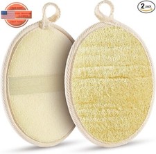 2 esponjas exfoliantes corporales lufa natural premium para ducha, para hombres