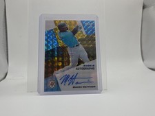 2021 Panini Mosaic Prizm Monte Harrison Auto Miami Marlins Gold Mosaic Auto /10