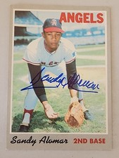 Sandy Alomar Sr Signed 1970 Topps - #29