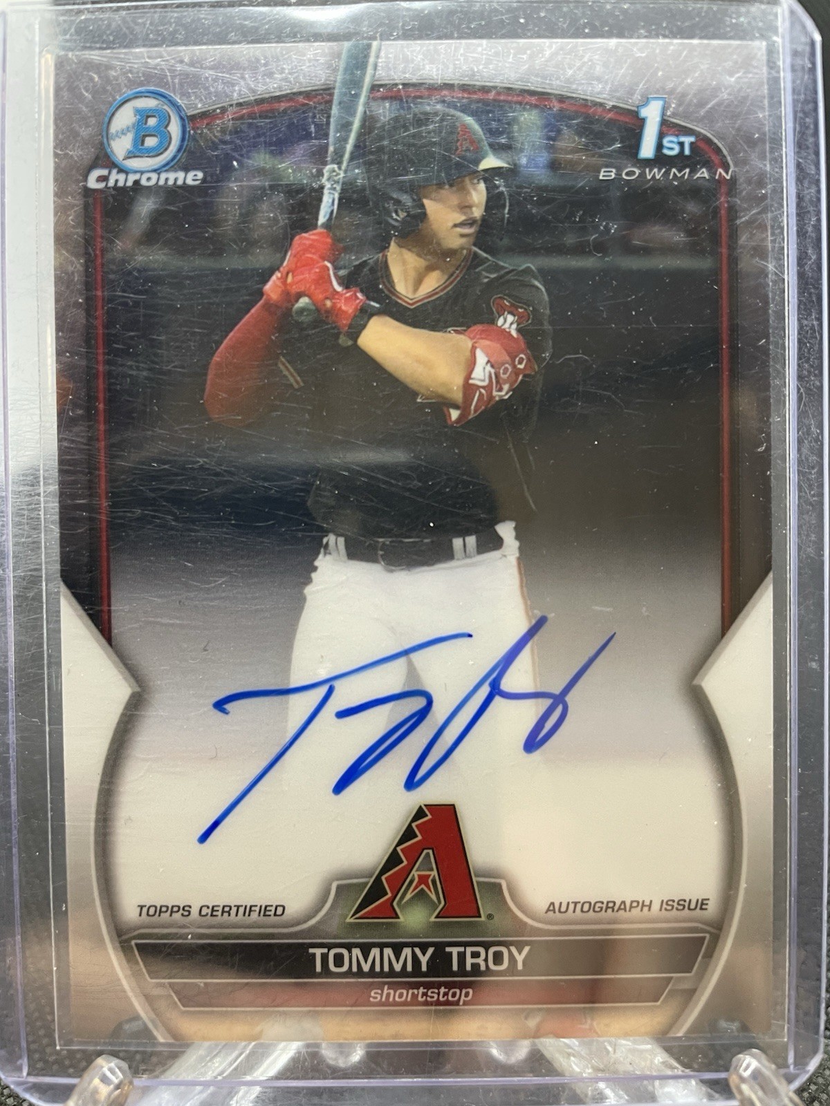 2023 Bowman Draft - Chrome Prospect Autographs Tommy Troy #CDA-TT (AU, RC)