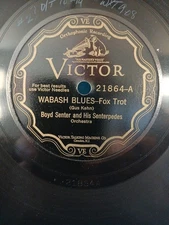 1920s Pre War Jazz Boyd Senter Wabash Blues 1928 E 78 RPM