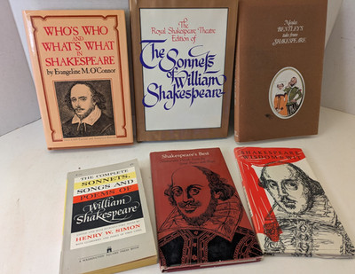 Lot of 6  WILLIAM SHAKESPEARE Books & Study Materials, See Photos Titles VG - 11