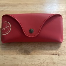 RAY BAN RED EYEGLASS SUNGLASSES CASE LIMITED EDITION LUXOTTICA