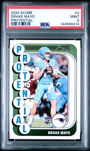 2024 PANINI SCORE PROTENTIAL #2 DRAKE MAYE PSA 9