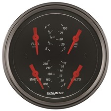 Auto Meter 1414 Designer Black Quad Gauge
