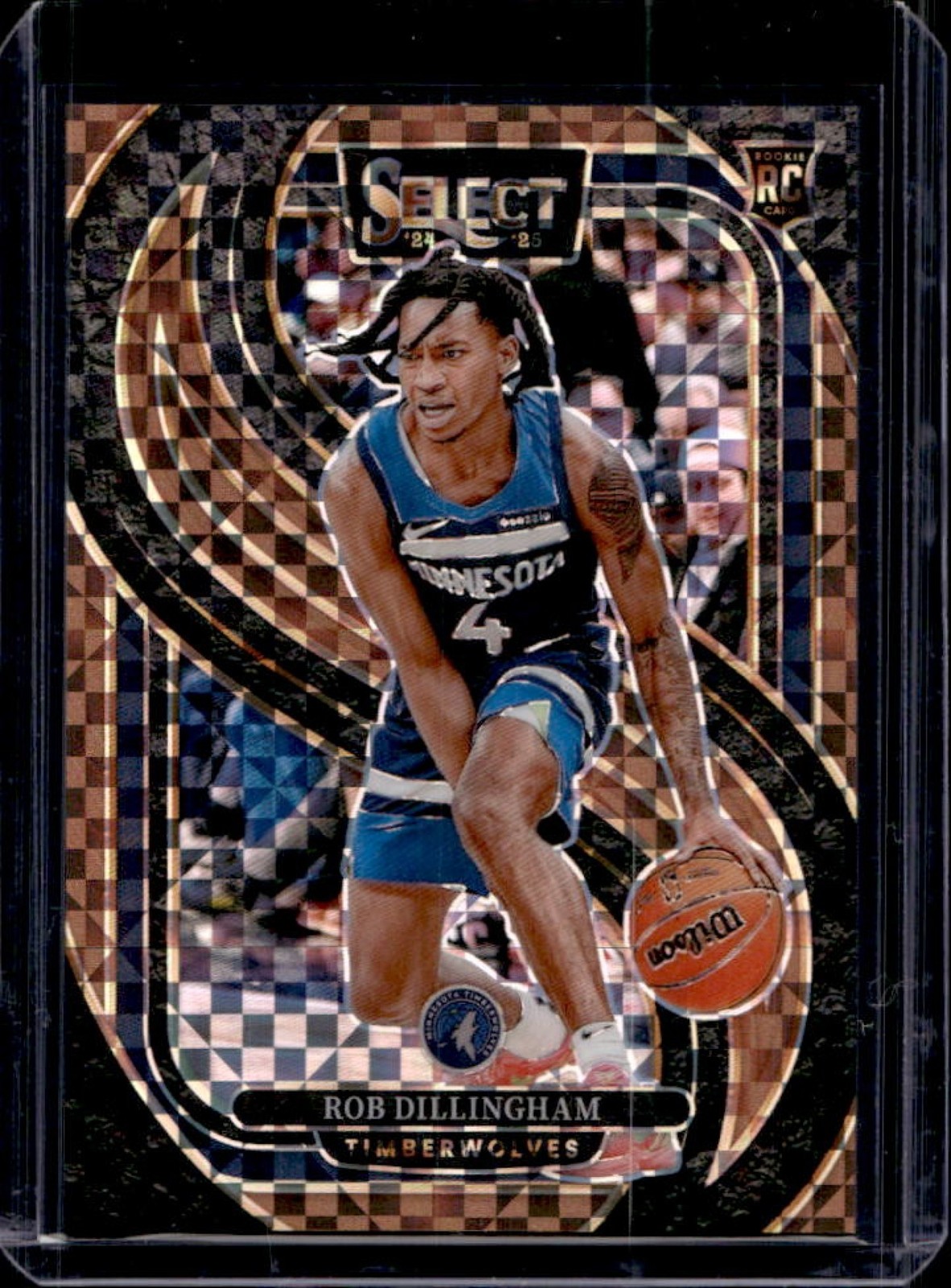2024-25 Select Rob Dillingham Premier RC Bronze Checker Prizm #31/49