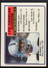 1983 Topps Football #293 Marcus Allen Team Card Los Angeles Raiders RC Rookie #1. rookie card picture