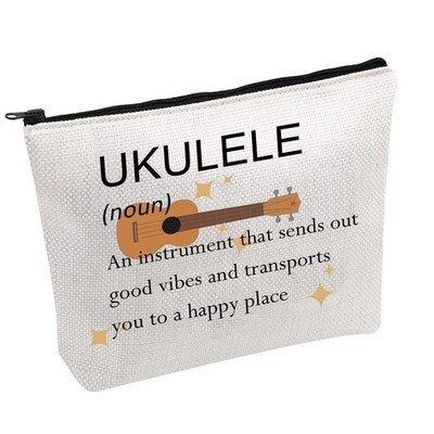 FOTAP Ukulele player Survival Kit Music Makeup Bag white 