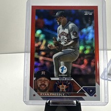 Topps 2023 Series 1 1st Edition Ryan Pressly #228 Red Serial Numbered /50 Astros