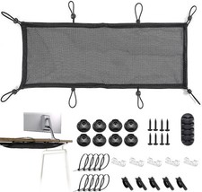 Under Desk Cable Management Net 36pcs Under Table Cord Management Mesh Organizer
