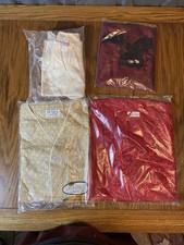 Women’s Lot Of 4 NOS Med-L Satin Lace Jacquard Sleep Wear + Top Vtg Made In USA