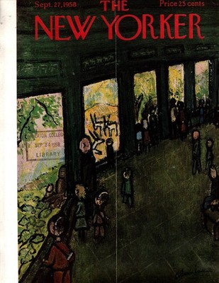 1958 New Yorker September 27 - Brooklyn Zoo - Birnbaum; Moorehead in Africa