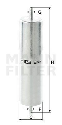 Mann-Filter WK6011 Kraftstofffilter FüR Audi-image