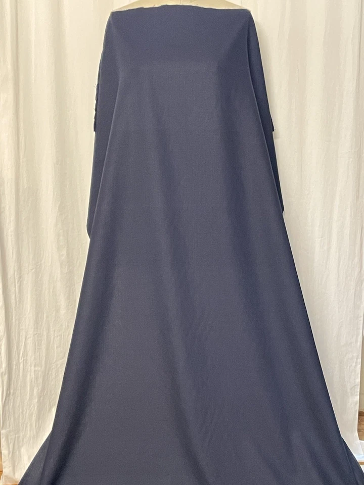 100% Natural Linen Navy Blue Fabric By The Yard 42" Inches Wide - Image 2 of 4