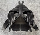 Alexander Wang Black Leather Cross Strap Block Heel Sandals Size 38 US 8 — photo 7